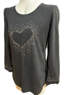 QVC &LOVE アンドラブ♡ブラックTシャツのサムネイル