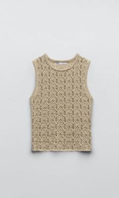 ZARA ラスティックニットトップスのサムネイル