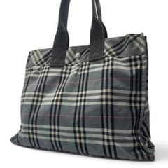 BURBERRY 버버리 토트 백 노바 체크 그레이 일본제