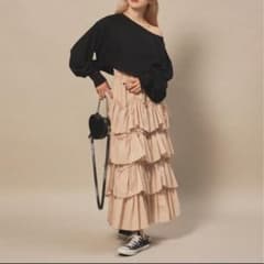 Ballerina pure tired skirt (beige)のサムネイル
