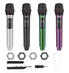 TALOMEN ワイヤレスマイクシステム 4 つの手持ち型カラオケ無線マイク 固 TALOMEN ワイヤレスマイクシステム 4 つの手持ち型カラオケ無線