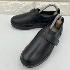 【美品】SAYA サヤ ローファー スリッポン 22.5 ベルクロ ブラック