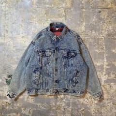 80s90s ケミカルウォッシュデニムジャケット/ブルゾン シアーズ OEM 80s90s ケミカルウォッシュデニムジャケット/ブルゾン シアーズ OEM