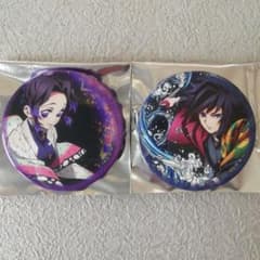 冨岡義勇 胡蝶しのぶ 缶バッジ セット 鬼滅の刃 アニプレックス 缶バッジ 冨岡義勇 胡蝶しのぶ 2個セット