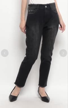 Healthy Denim ブラックデニムフリンジスキニー 新品タグ付きAZULのサムネイル