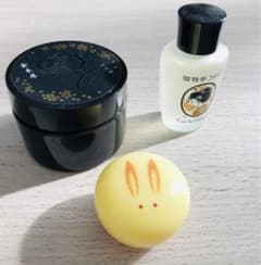 舞妓夢コロン 舞奴こすめ　ハンド&ボディクリーム　練り香水うさぎ　金木犀