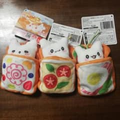 はなまるっ！ ベーカリーなの トーストおふとんマスコット 全3種 コンプセット
