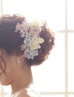 ヘッドドレス 　フラワー　ヘアアクセのサムネイル