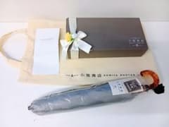 【新品】小宮商店 甲州織 かさね 折りたたみ傘 雨晴兼用　グレー/ローズピンクのサムネイル