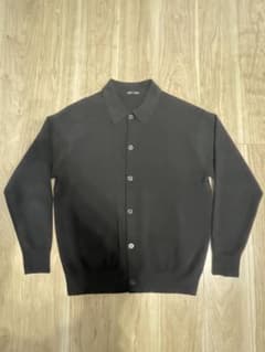 GU ミラノリブポロカーディガン　BLACK sizeＬのサムネイル
