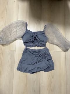 レディース 水着 セパレート フリル シースルーのサムネイル