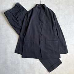 セダクションドゥニコル マオカラーセットアップ チャコール 50/52 日本製 セダクションドゥニコル マオカラーセットアップ チャコール 50