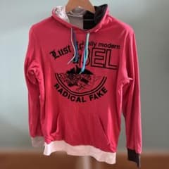 【DIESEL】メンズ　リバーシブル　グラフィックプリント パーカーのサムネイル