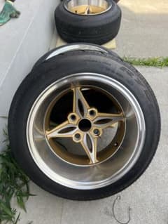 【旧車】ビルボ　リバージュ　4穴 114.3 14インチ ９Ｊと１０Jセットのサムネイル
