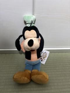 ディズニー　 グーフィー おやすみMぬいぐるみ くすみパステル