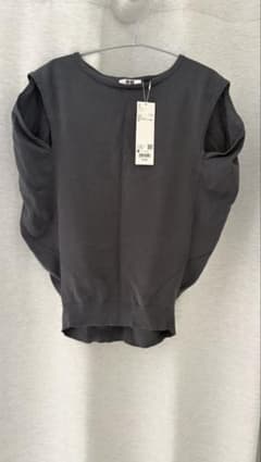 UNIQLO U コクーンセーター　ノースリーブ　グレー Mのサムネイル