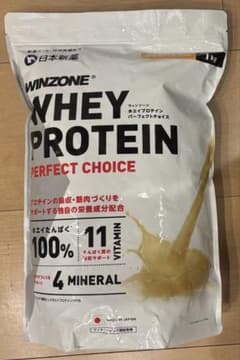 日本新薬　WINZONE WHEY PROTEIN 1kg リッチバナナのサムネイル
