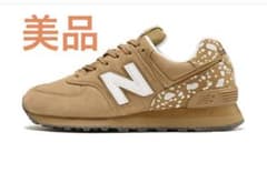 New Balance スエード スニーカー W574 BROWN(3QY) - メルカリ