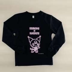 空手　長袖Tシャツ くろみちゃん　サンリオ　ブラック　140サイズ