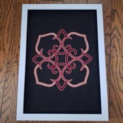 ウィルタ(アイヌ)刺繍 A4額入り 壁掛けNO.36のサムネイル