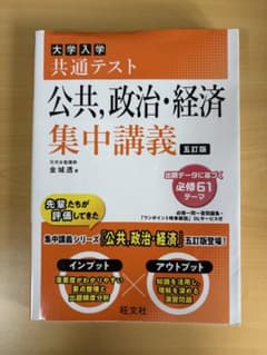 大学入学共通テスト 公共、政治・経済 集中講義 五訂版のサムネイル