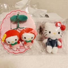 サンリオ さくらんぼ ハローキティ ブローチマスコットホルダー
