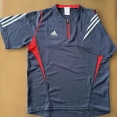 adidas ハーフジップ トレーニングシャツ ネイビーのサムネイル