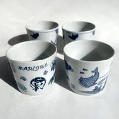 MARLOWE マーロウ 美濃焼 蕎麦猪口 陶器 4個セット 小鉢 お猪口のサムネイル