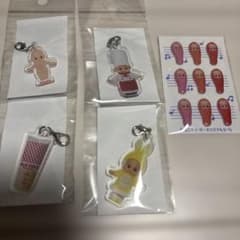 【新品未使用】キューピー　マヨネーズ　アクリルチャーム　ステッカー5点セットのサムネイル