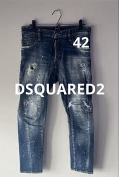 DSQUARED2 スキニーデニム 42 ブルー - メルカリ