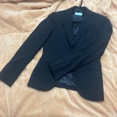 THE SUIT COMPANY レディース スーツ 9号 秋冬 ブラック美品のサムネイル