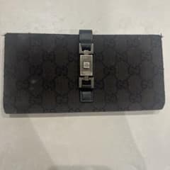 GUCCI GGキャンバス 長財布 ブラックのサムネイル