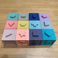 赤ちゃん パステルキューブ 積み木のサムネイル