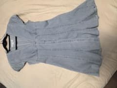ZARA デニムミニワンピース ライトブルー Mサイズのサムネイル