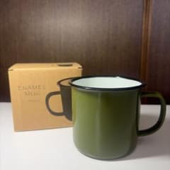 ENAMEL MUG 350ml オリーブ アウトドア マグカップのサムネイル