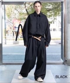23AW BISHU WOOL ONISURGE Tuck Wide Pantsのサムネイル