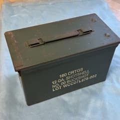 【米軍実物】アーモ缶 ノーマルサイズ 弾薬箱 ステンシル付のサムネイル