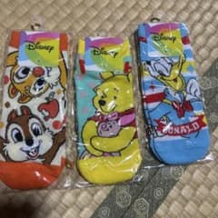 Disney 양말 3 다리 세트 대응 사이즈 19-24cm