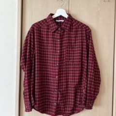 Hollister チェック柄 長袖シャツ レッド XSのサムネイル