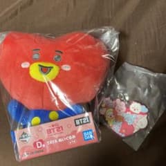 BT21 이치 반 쿠지 봉제 장난감 TATA 고무 매력