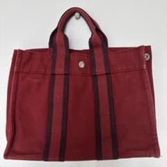 HERMES フールトゥ PM トートバッグ ボルドー - メルカリ