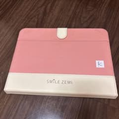 SMILE ZEMI タブレットケース ピンク ホワイト 組曲 スマイルゼミ