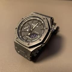 G-SHOCK GA-2100 フロステッド 黒 カシオーク メタル カスタム - メルカリ
