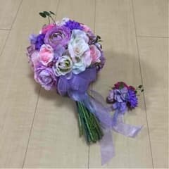 ブーケとブートニアのセットのサムネイル