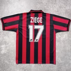 正規品97-98 Lotto AC Milan home ZIEGE #17】 - メルカリ