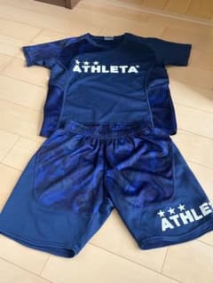 ATHLETA サッカーウェア 上下セット ネイビー140 インナーお付けしますのサムネイル