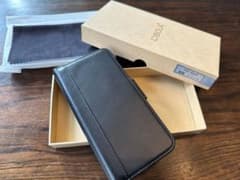 ファーウェイP20  スマホケース手帖型　ブラック革製のサムネイル