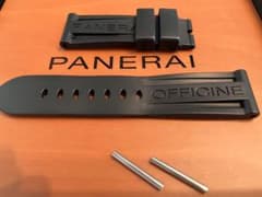 パネライ 純正ラバーベルト 24-22mm 尾錠用 ラバーストラップ