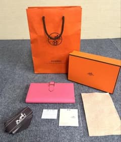 未使用 エルメス ベアンスフレ 長財布 ローズアザレ B 刻印 2023年のサムネイル