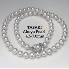 花珠級✨️】TASAKI あこや真珠 ネックレス 6.5-7.0mm - メルカリ